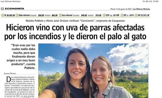 Publicación en Las Últimas Noticias